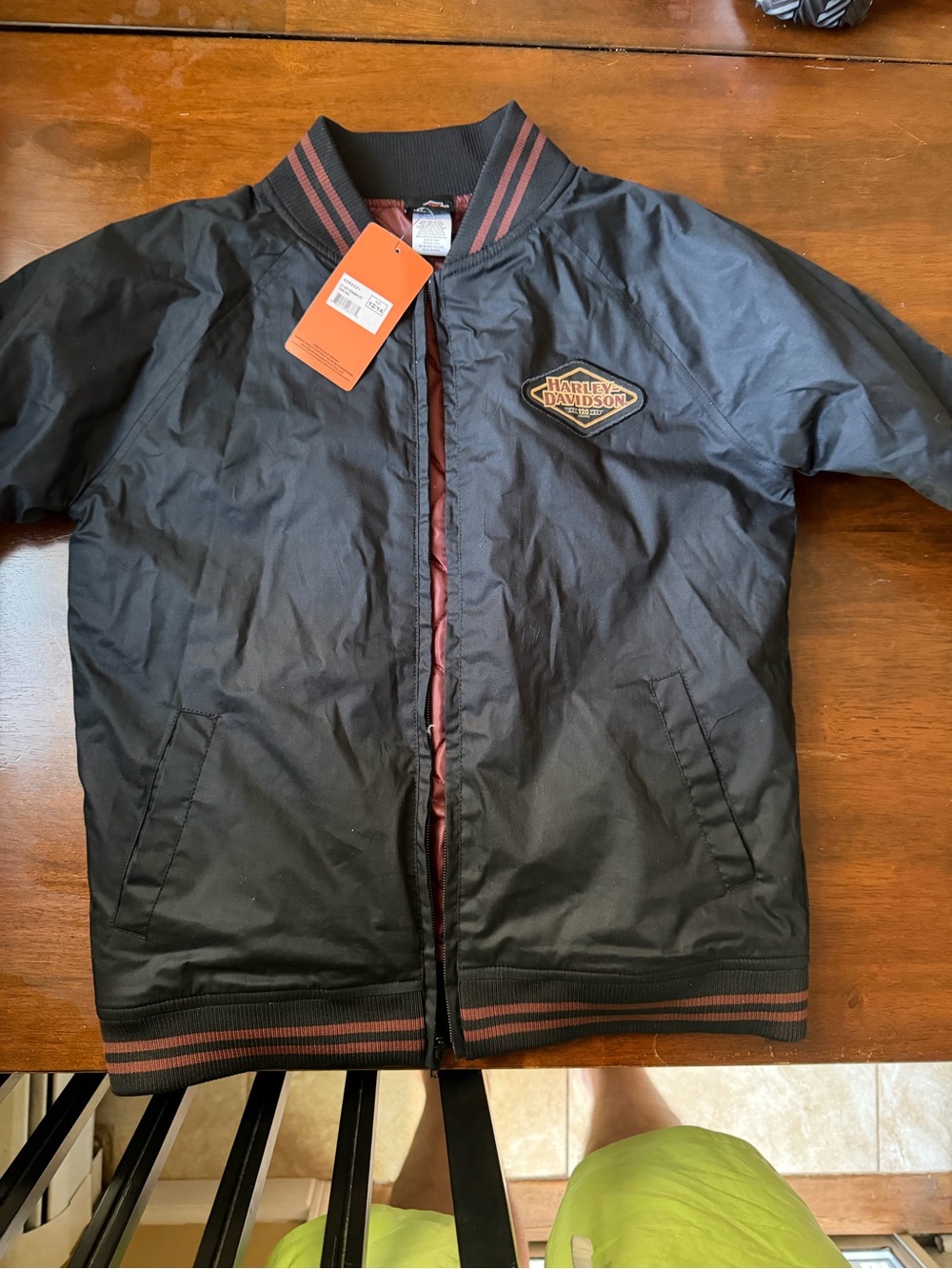 Harley-Davidson 120th Anniversary Boys Bomber Jacket NWT Size 12/14 Limited Edit